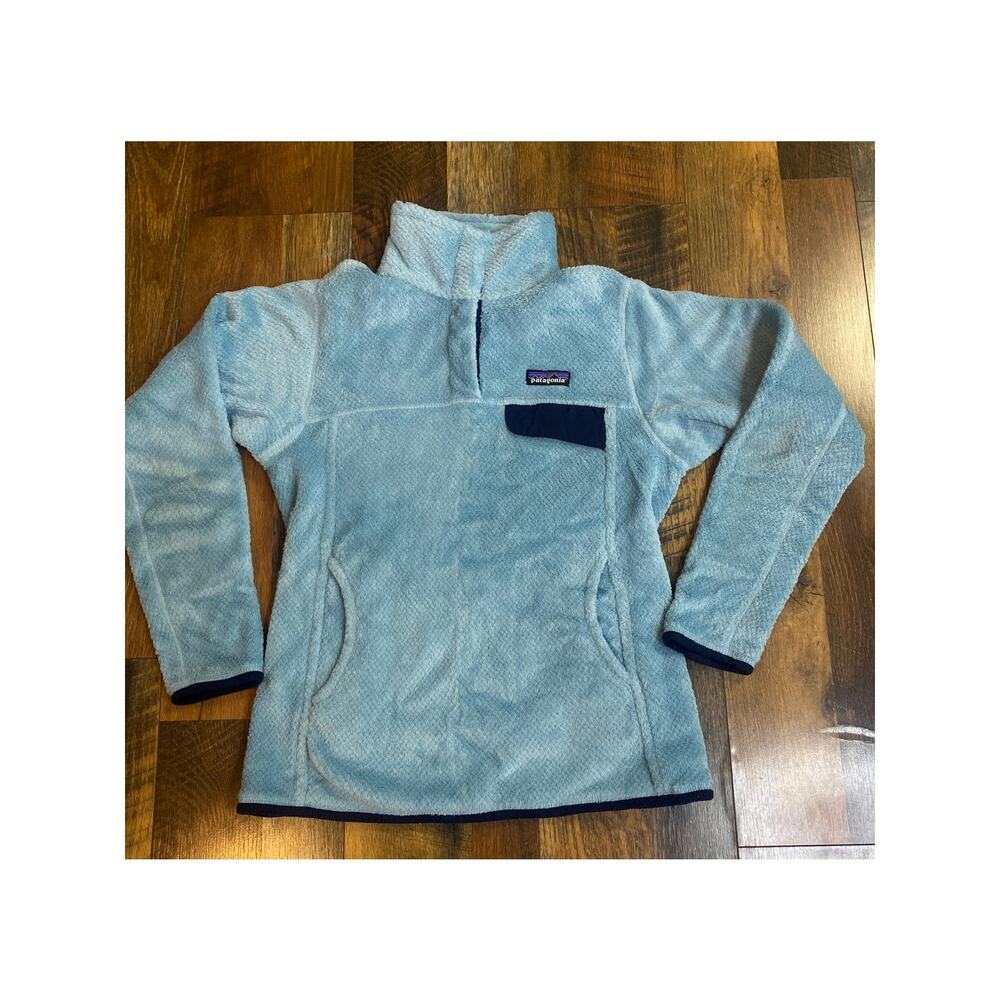 Patagonia Re Tool Snap T Fleece Pullover Jacket Size Small Tubular Blue X Dye
